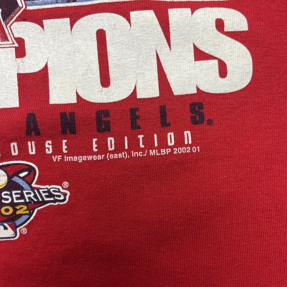 Vintage Y2K Early 2000’s Anaheim Angels American League Champions MLB Size XL - Picture 3 of 7